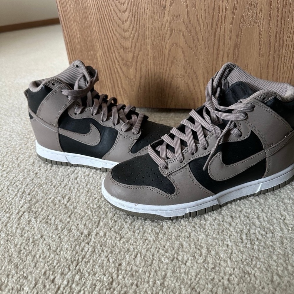 Nike Men's High-Top Sneakers - Black and Gray